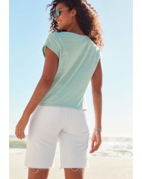 NEXT - Ripped Denim Bermuda Shorts