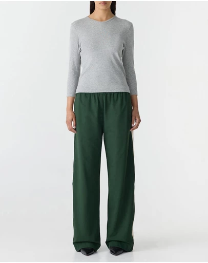 Bassike - Wide Leg Athletic Tape Pants
