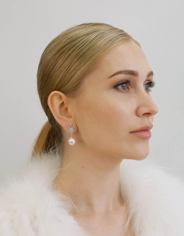 Stephanie Browne - Venus Pearl Earrings