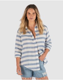 CAMIXA - IRIS Stripes Linen Shirt