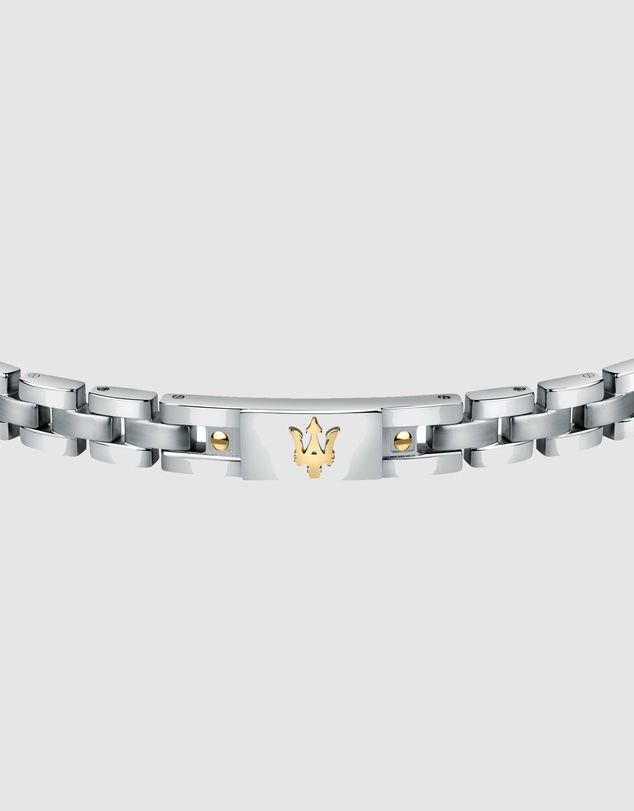 Maserati - Stainless Steel Trident 22cm Bracelet