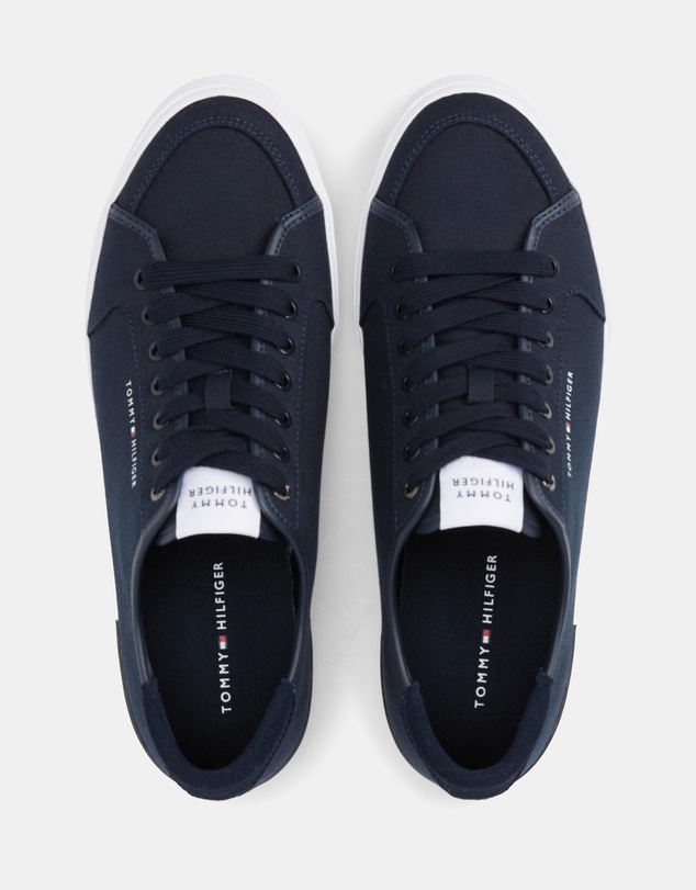 Tommy Hilfiger - Harton Core Corporate Canvas Low Top Vulcanized Sole Sneakers - Men's