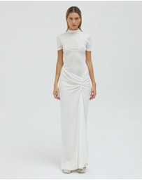 Christopher Esber - Fusion Ruched Tee Gown