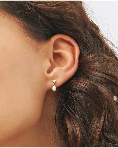 SAINT VALENTINE - Aspen Mini Drop Earrings - Silver