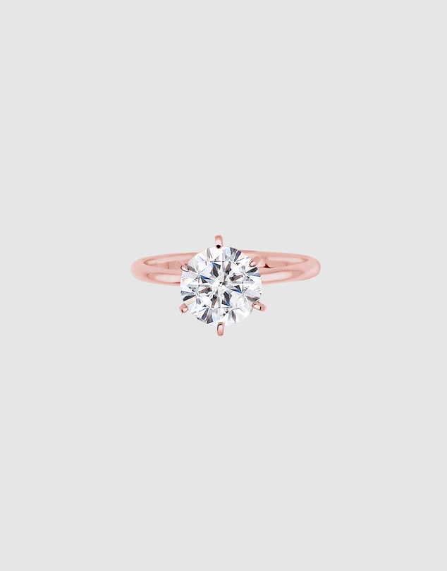 Elli Jewelry - Crystal Band Ring in Rose Gold-Plated 925 Silver