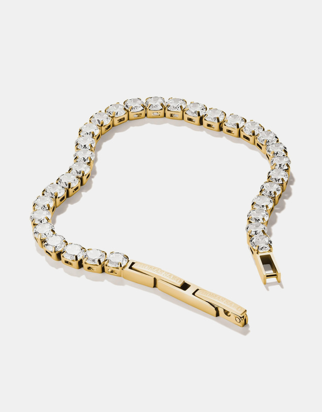 THOMAS SABO - Gold-Tone Stainless Steel Tennis Bracelet with White Zirconia
