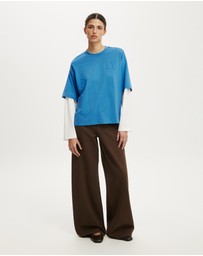 Cotton On - The Double Oversized Graphic Tee