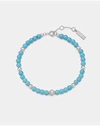 Ania Haie - Ania Haie Silver Lab Created Turquoise Bracelet