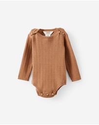 Cotton On Kids - Organic Blend Knit Long Sleeve Bubbysuit