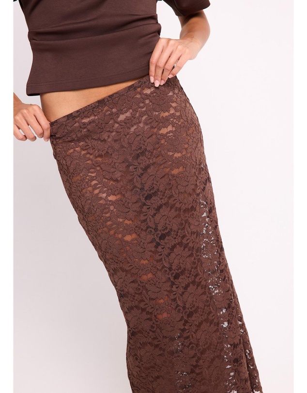 Alice In The Eve - Natalie Lace Midi Skirt