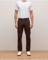 Trenery - Regular Fit Chino in Coffee Bean