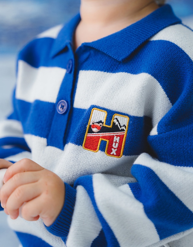 Huxbaby - Slouchy Knit Polo - ICONIC EXCLUSIVE - Babies-Kids