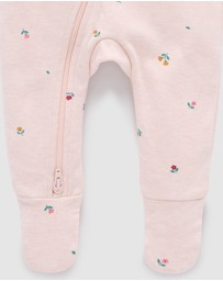 Purebaby - Thick Zip Growsuit -Kids-Babies