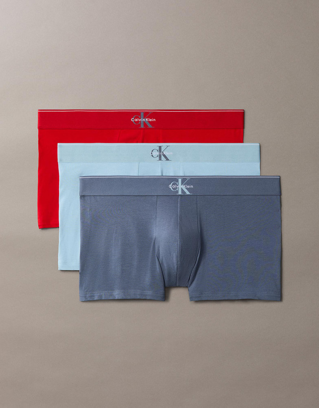 Calvin Klein - 3-Pack Graphic Monogram Cotton Trunks