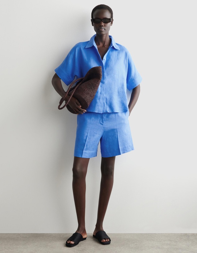 COS - Tailored Elasticated Linen Shorts