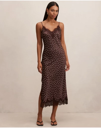 Forever New - Jess Lace Trim Midi Dress
