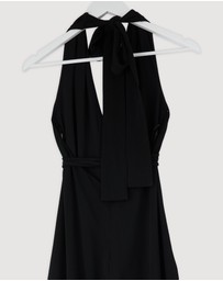 Revibe - Repaired Shona Joy Iliad Halter Neck Open Back Jumpsuit - AU 8