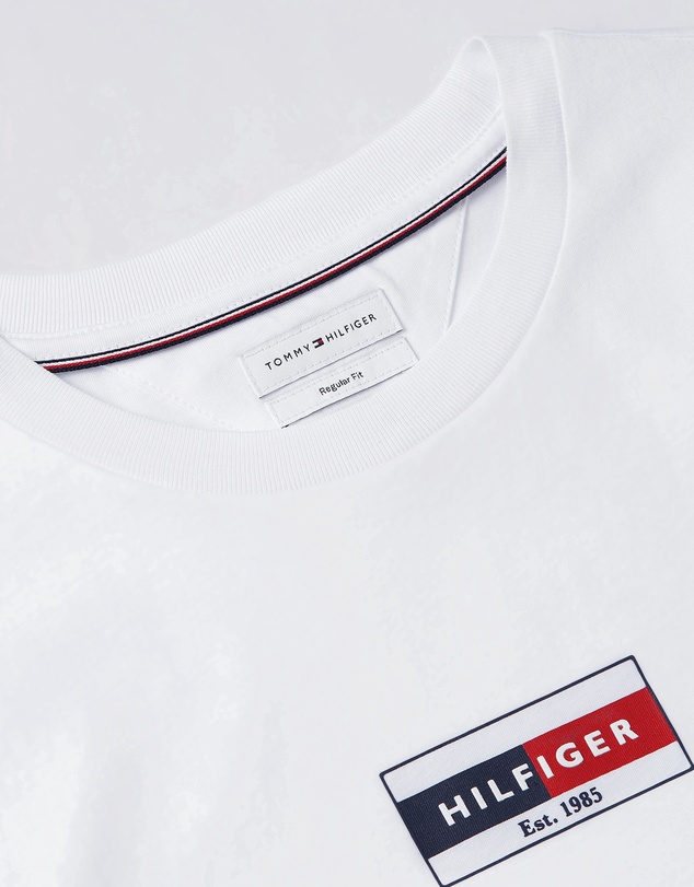 Tommy Hilfiger - Flag Logo Crew Neck T-Shirt
