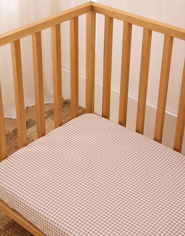 Sheet Society - Leo Washed Cotton Cot Fitted Sheet