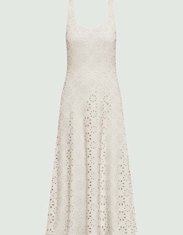 Emme - White Broderie Cotton Dress