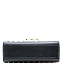 Pre-Loved by Azura Reborn - Pre-Loved Small Pearl Studded Leather Padlock Crossbody