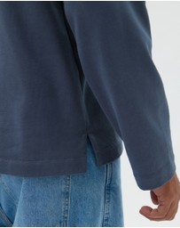 AERE - Contrast Cotton Rugby Polo