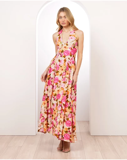 Pilgrim - Joslin Halter Neck Maxi Dress