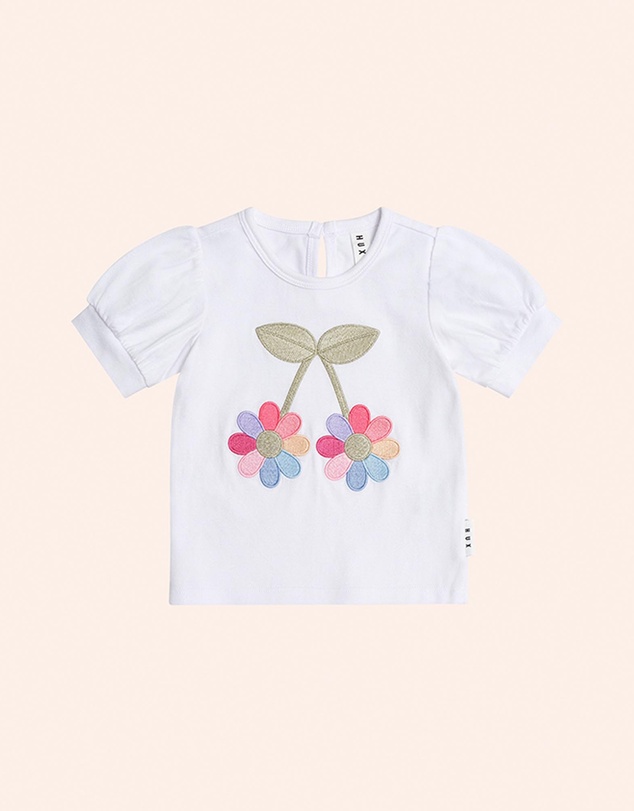 Huxbaby - Flower Power Puff Sleeve T-Shirt - Kids
