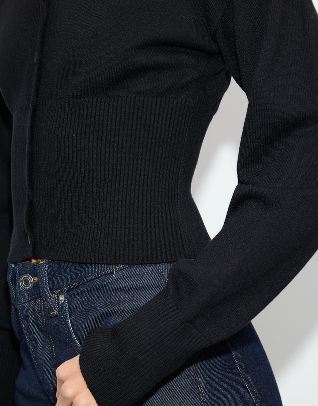 Dazie - Mira Cinched Waist Button Up Cardigan