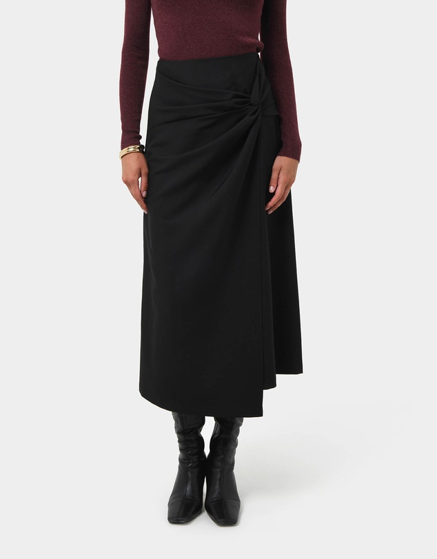 Forcast - Amera Twist Midi Skirt
