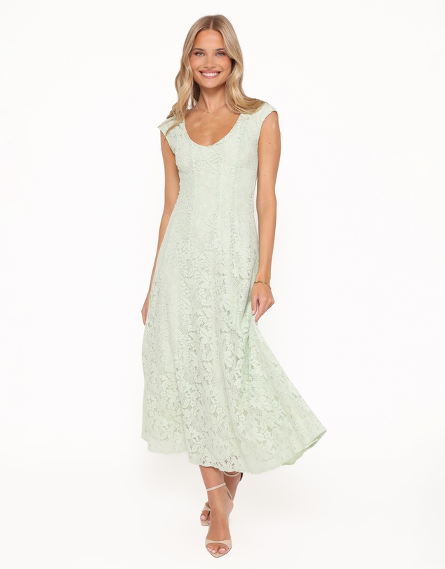 Petal & Pup - Mapleton Maxi Dress - Sage Green Lace