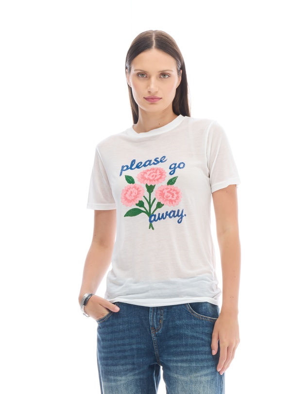 THE TALES - Please Go Away Fitted Tencel Tee
