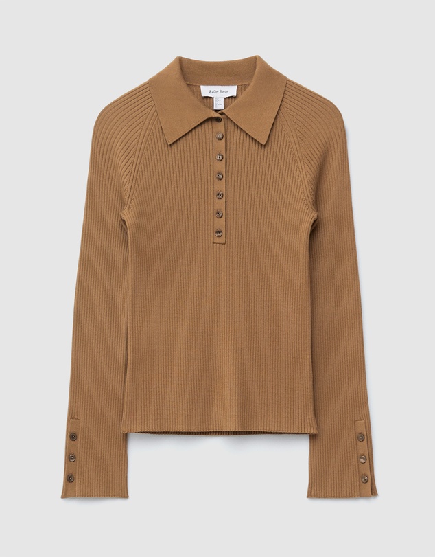 & Other Stories - Rib-Knit Polo Shirt