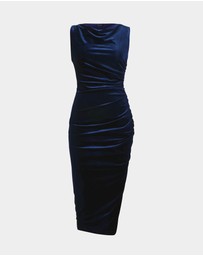 Forcast - Cory Draped Midi Dress