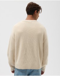 AERE - Organic Cotton Fisherman Rib Jumper