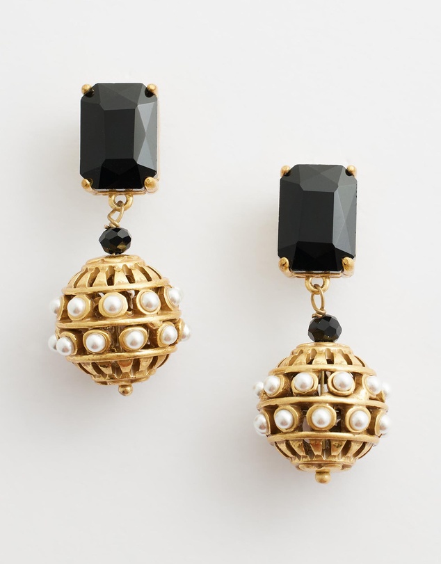 Mossée - Zinnia French Vintage Pearl Earrings