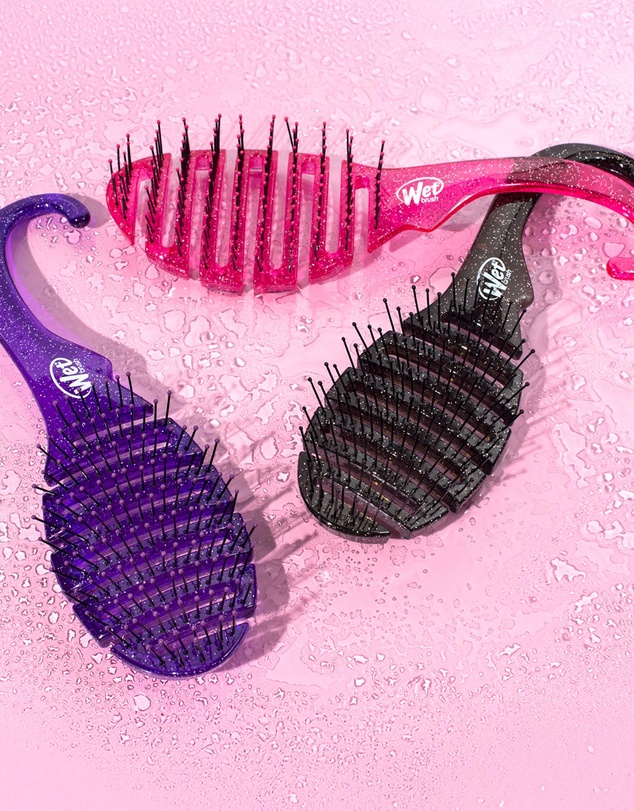 Wet Brush - WetBrush Shower Flex - Black Glitter