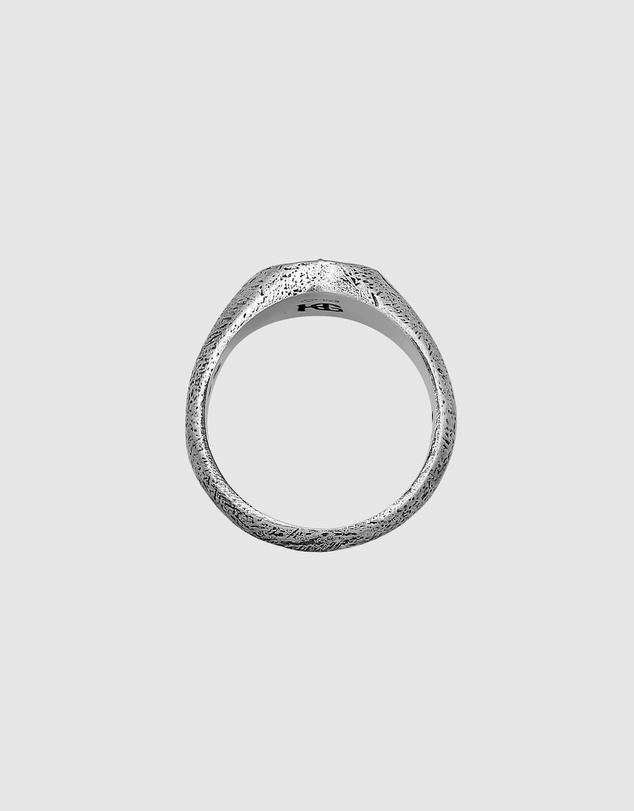 Haze & Glory - ICONIC EXCLUSIVE - Compass Signet Ring in Oxidised 925 Silver