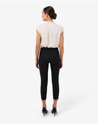 Forcast - Adelaide V-Neck Cap Sleeve Top