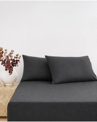 Bambury - BedT Organica - Organic Cotton and Tencel blend - Jersey Knit Fitted Sheet and Pillowcase Set