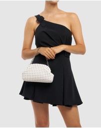 Olga Berg - Everly Hand Woven Clutch