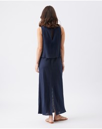 Ripe Maternity - Lena Linen Nursing Dress