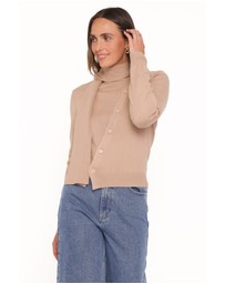 Petal & Pup - Gunhild Asymmetrical Scarf Cardigan - Beige
