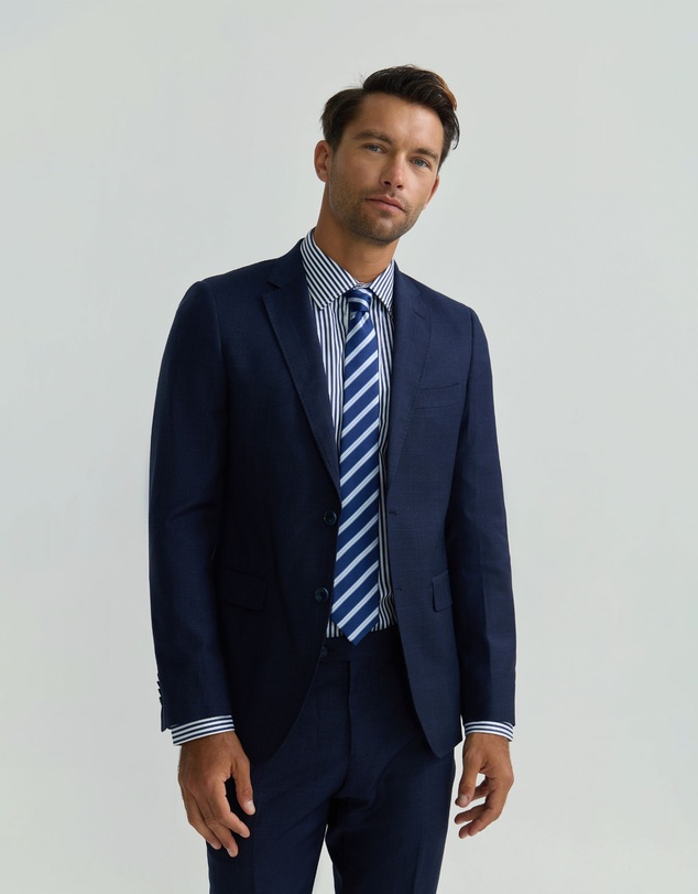 Oxford - Auden Wool Checked Suit Jacket