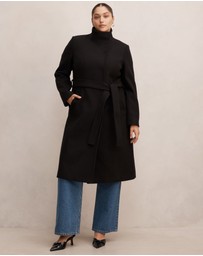 Forever New Curve - Phoebe Curve Funnel Neck Coat