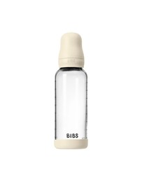 BIBS Denmark - Glass Baby Bottle Latex 1 pack 240 ml Medium Flow Ivory