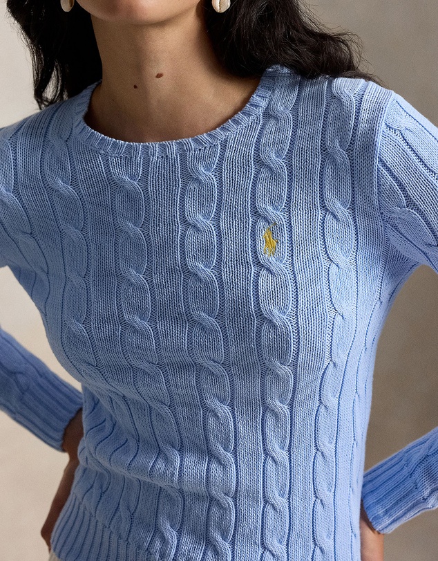 Polo Ralph Lauren - Cable-Knit Cotton Crewneck Sweater - ICONIC EXCLUSIVE