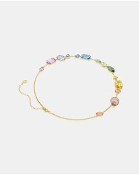 Swarovski - Gema Necklace, Mixed Cuts, Multicolored, Gold-Tone Plated