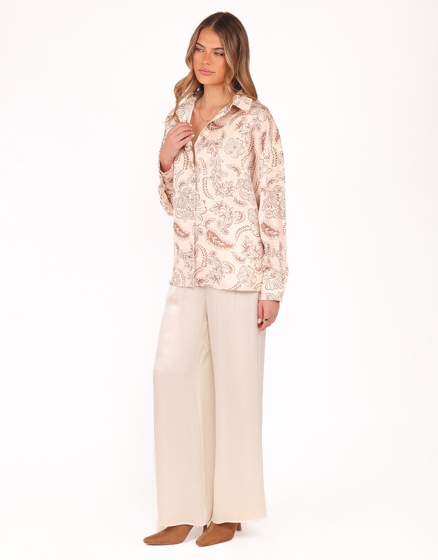 Petal & Pup - Valia Wide Leg Pant - Cream