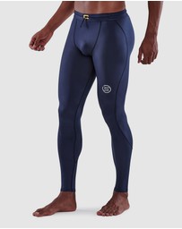 SKINS - SKINS Compression Men's Series-3 Activewear Long Tight T&R Navy Blue